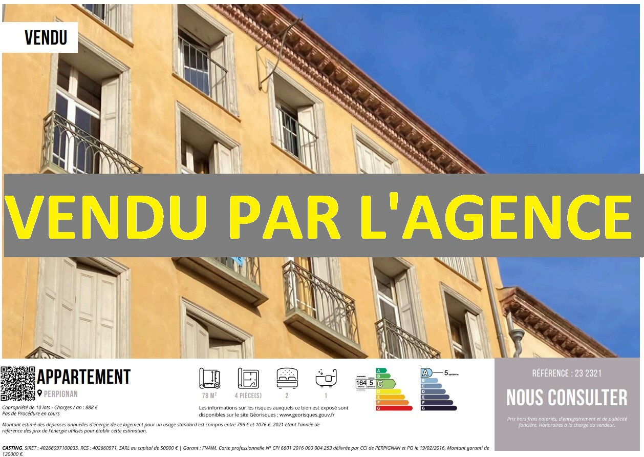 Appartement  T4 à vendre Perpignan 66000