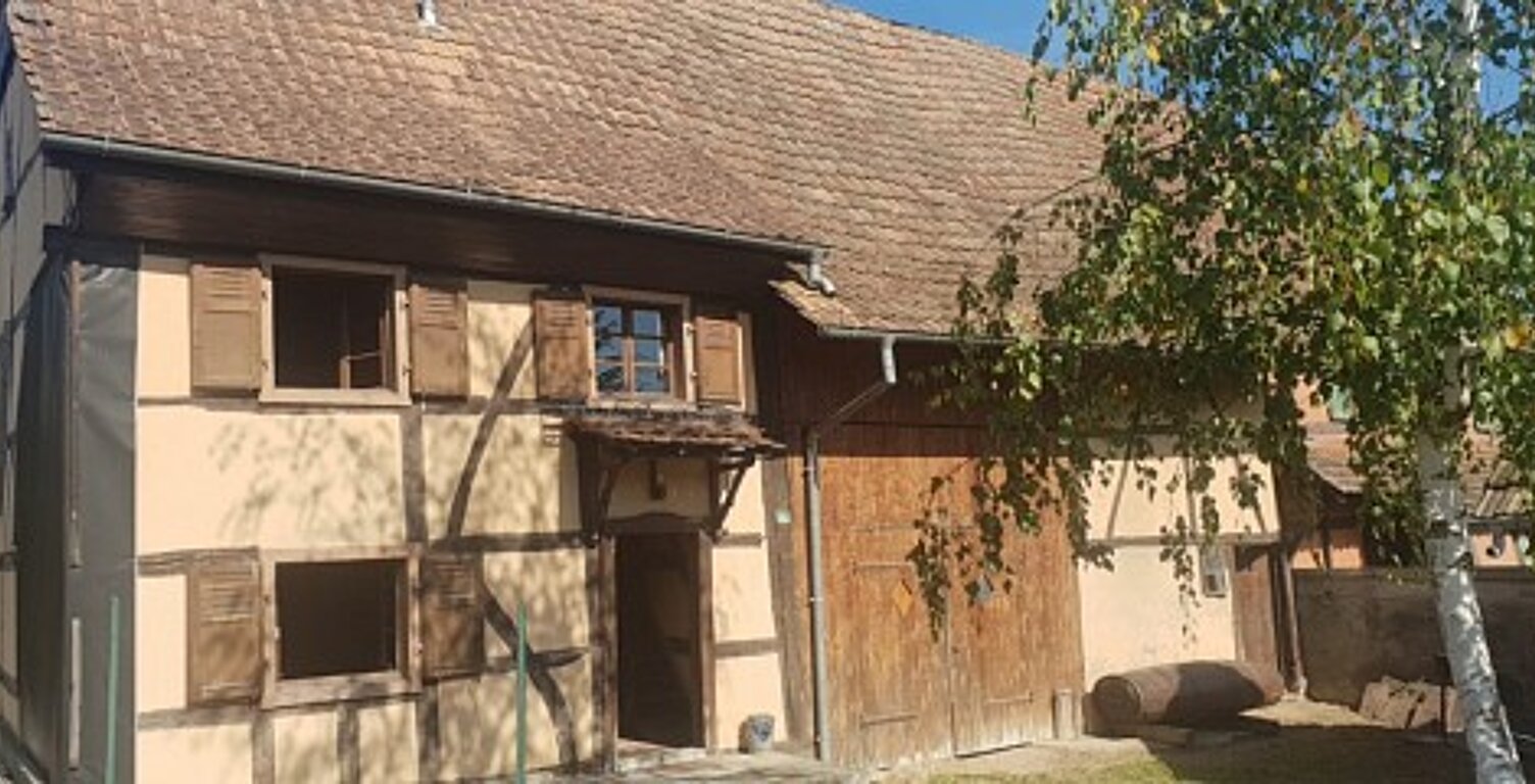 Réf: 11060 Secteur Seppois le Bas - Friesen: Corps de ferme/maison alsacienne avec grange attenante, mitoyenne. Maison env. 100 m² — photo 1