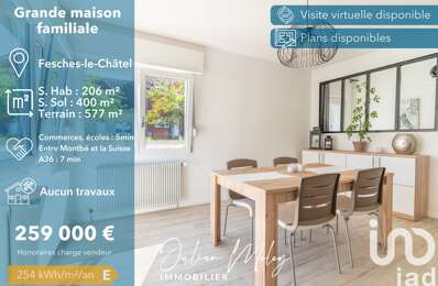 vente maison 259 000 € à proximité de Dampierre-les-Bois (25490)
