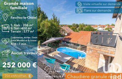 vente maison 252 000 € à proximité de Courcelles-Lès-Montbéliard (25420)