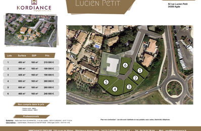 vente terrain 185 000 € à proximité de Béziers (34500)