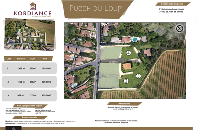 vente terrain 399 000 € à proximité de Montpeyroux (34150)