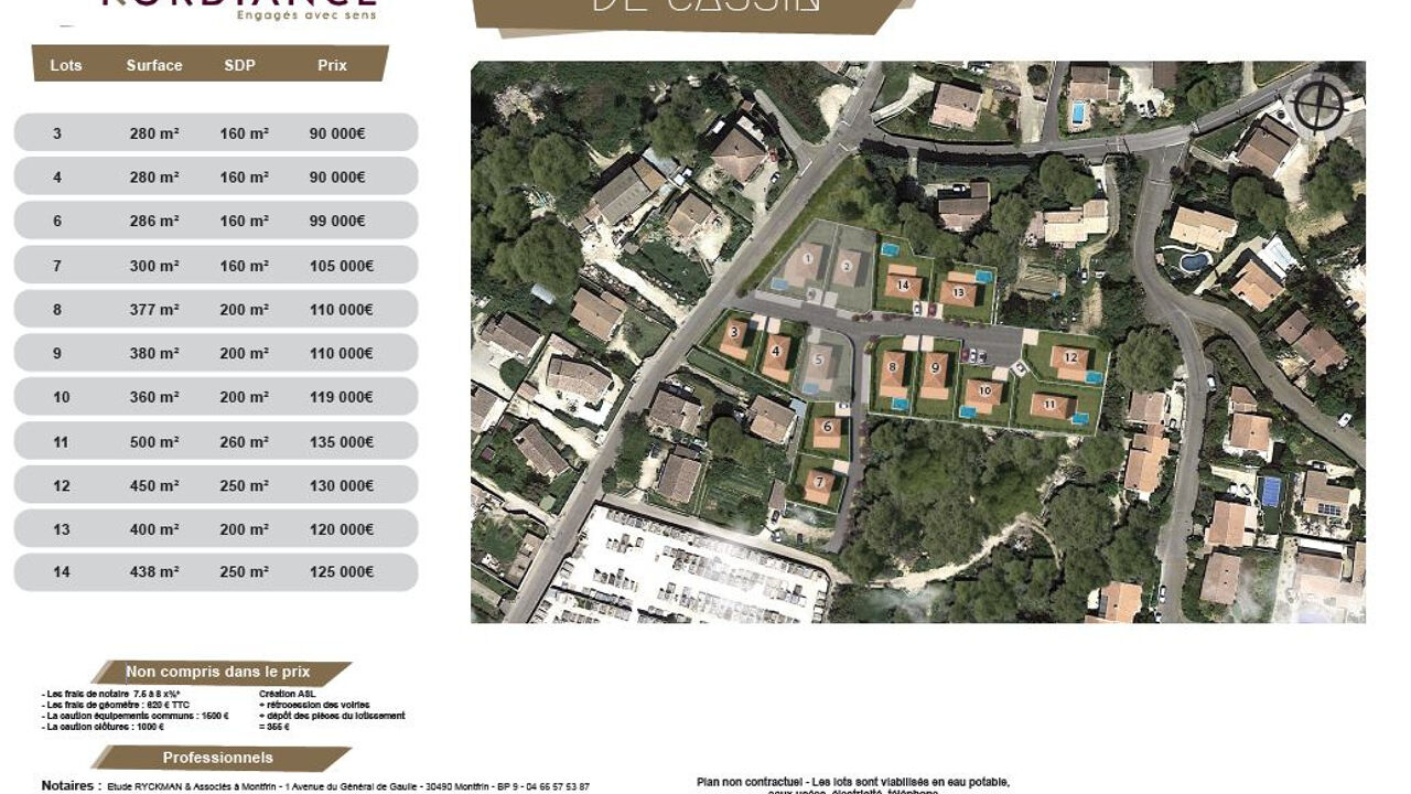 terrain  pièces 400 m2 à vendre à Montfrin (30490)