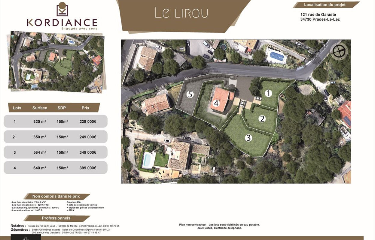 terrain  pièces 558 m2 à vendre à Prades-le-Lez (34730)