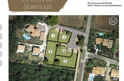 terrain  pièces 580 m2 à vendre à Sainte-Croix-de-Quintillargues (34270)