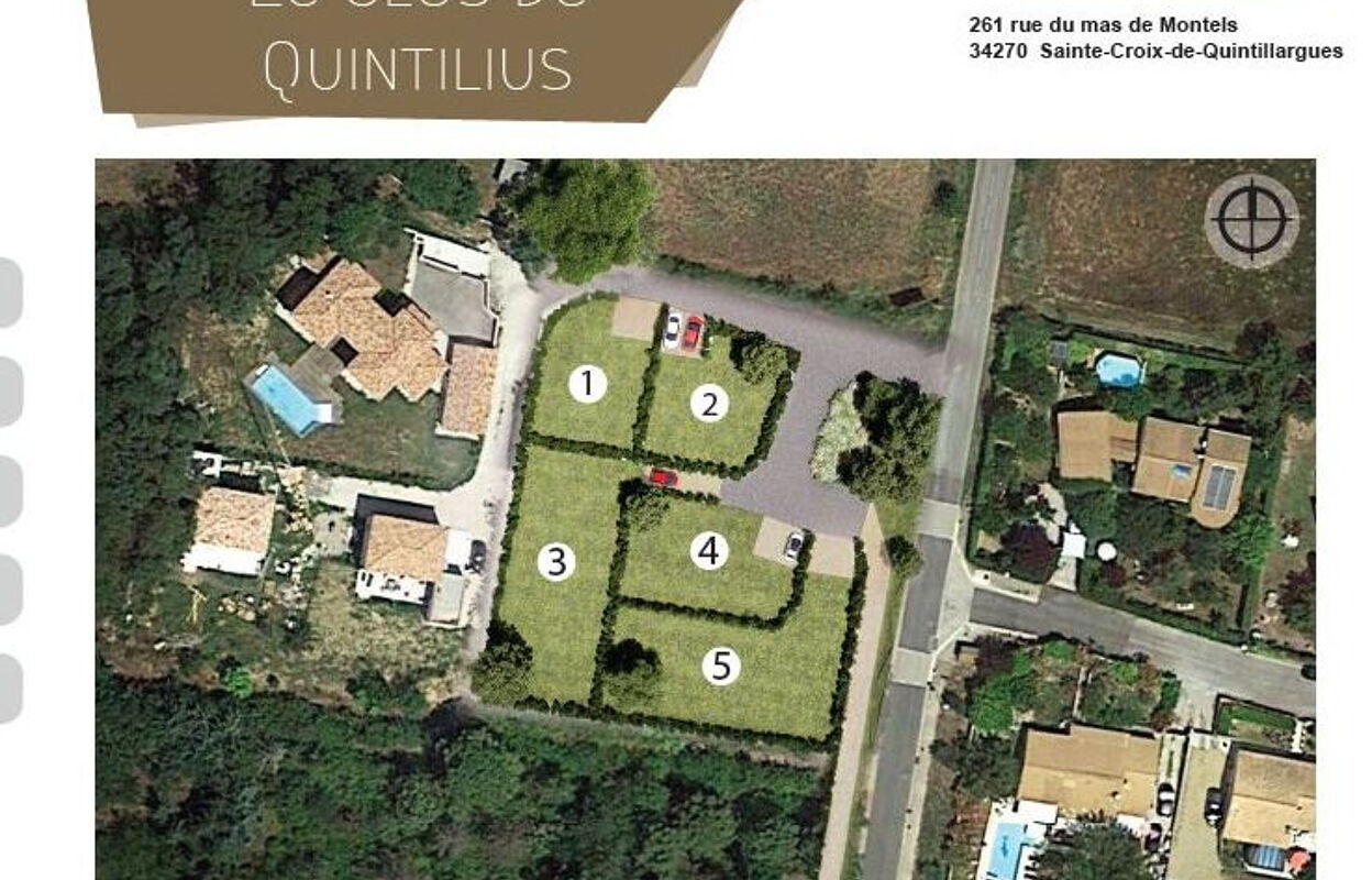 terrain  pièces 580 m2 à vendre à Sainte-Croix-de-Quintillargues (34270)