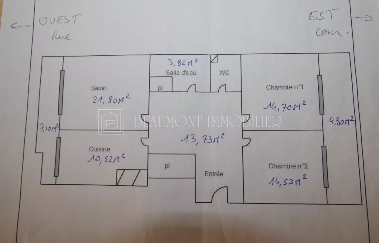 appartement 3 pièces 81 m2 à vendre à Nice (06300)