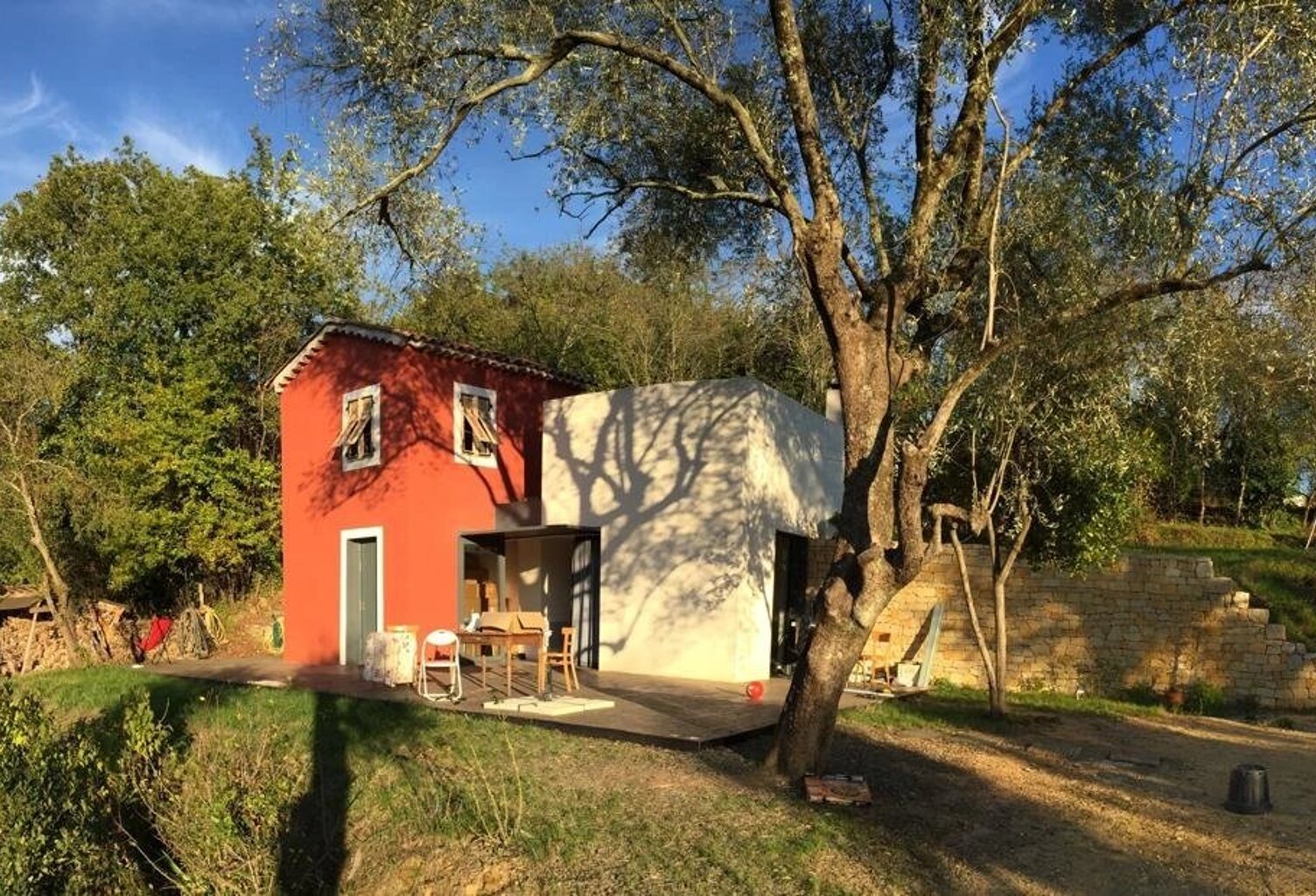 contemporain - rurale, campagne, piscine, terrain, oliviers — photo 1