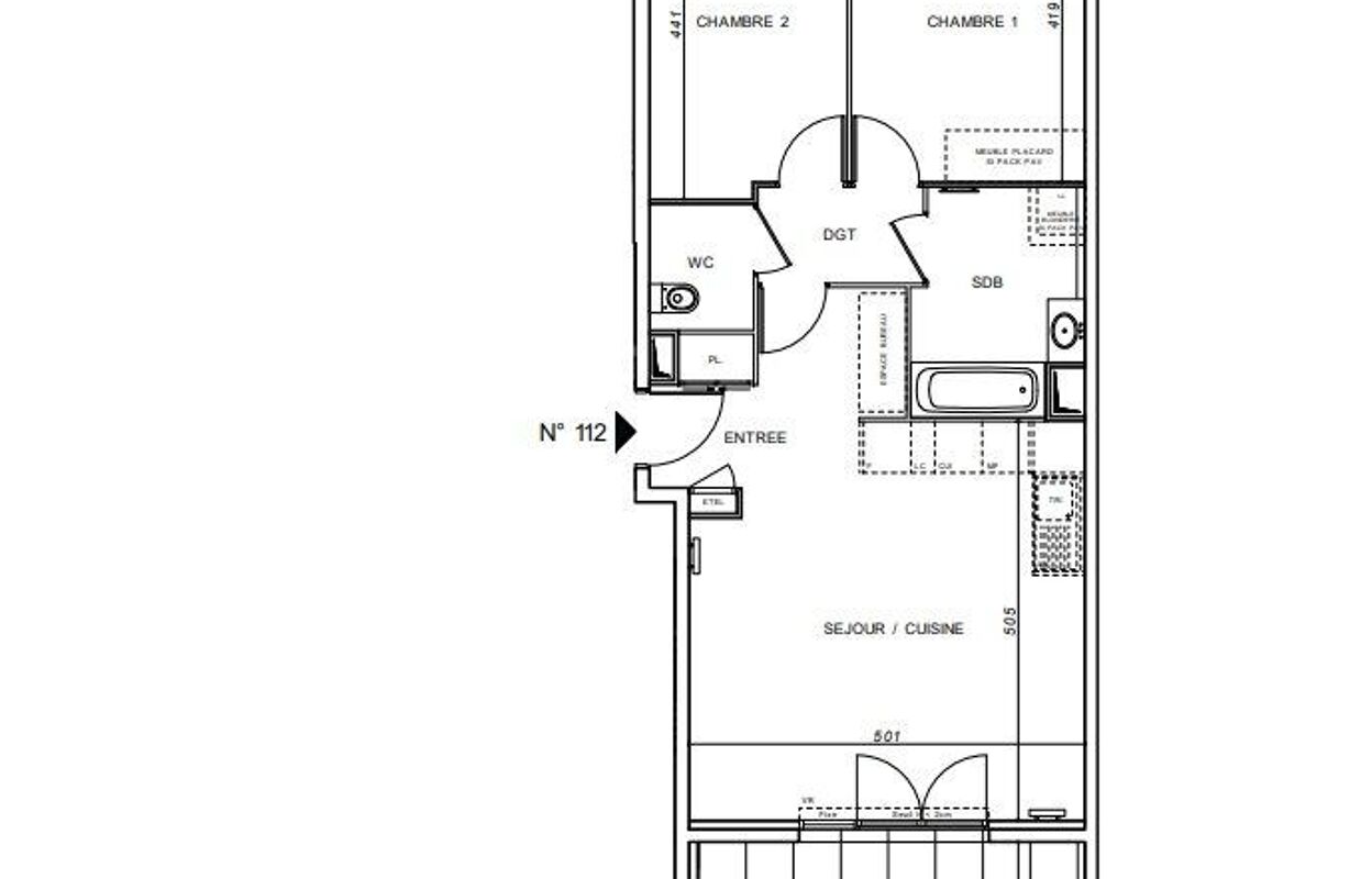 appartement 3 pièces 62 m2 à vendre à Draguignan (83300)