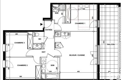appartement 4 pièces 82 m2 à vendre à Lons (64140)