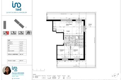 appartement 3 pièces 60 m2 à vendre à Fleury-sur-Orne (14123)