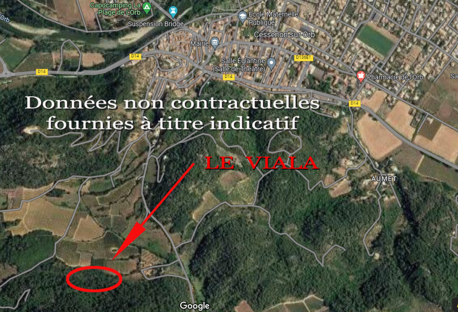 Cessenon sur Orb, Parcelles agricoles 'Le Viala' — photo 1