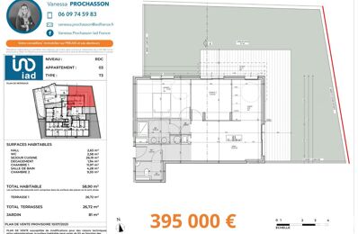 vente appartement 395 000 € à proximité de Théoule-sur-Mer (06590)