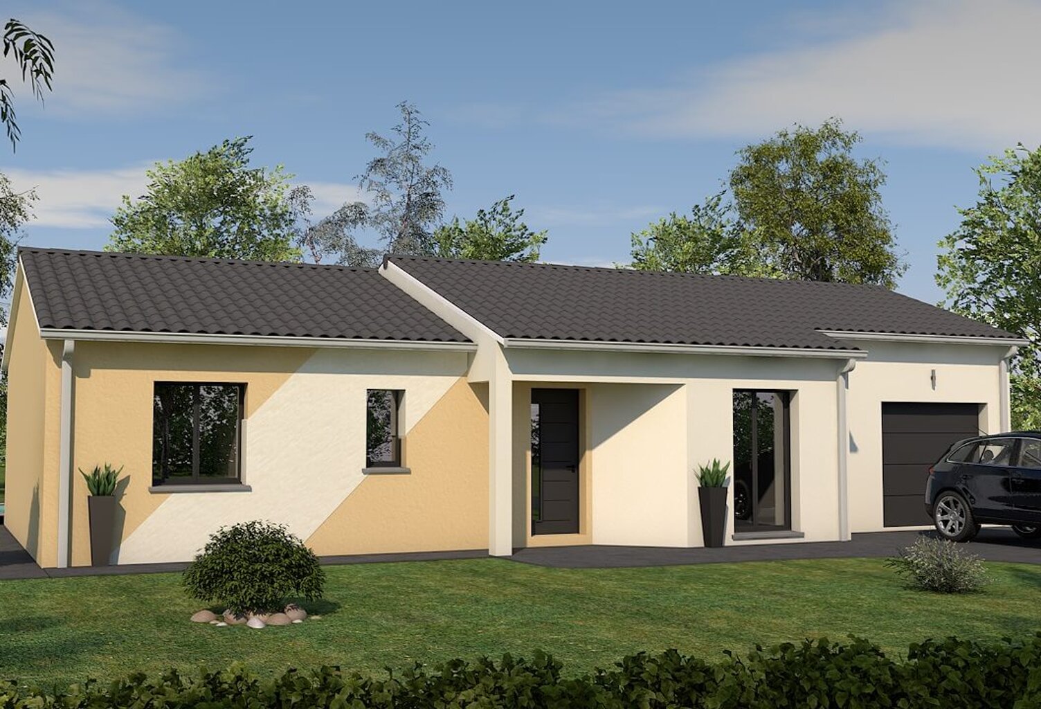 Maison 4 pièces 92.00 m² - Terrain: 725 m² — photo 1