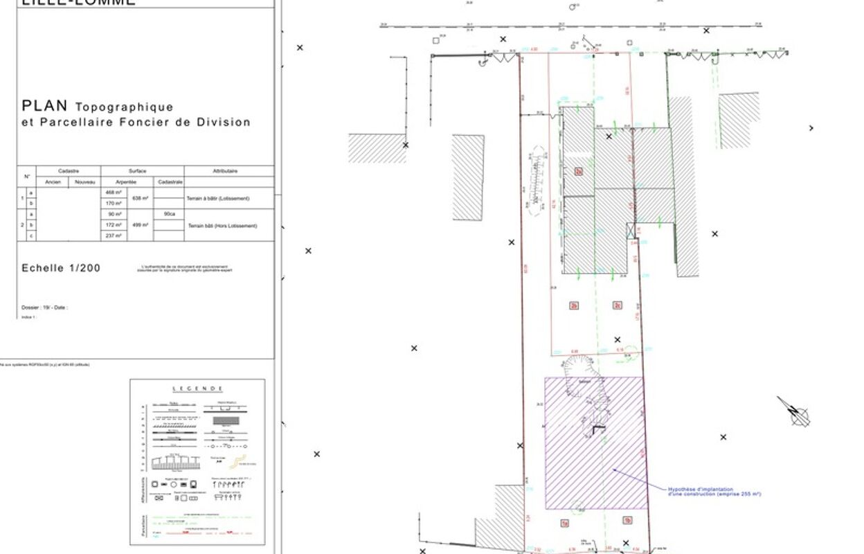 terrain  pièces 638 m2 à vendre à Lille (59000)