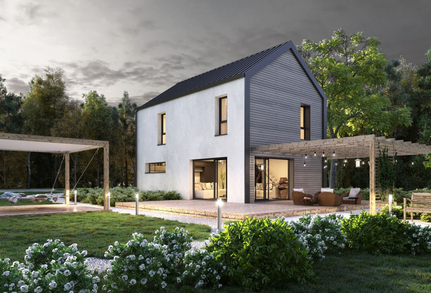 Projet de construction d'une maison bois de 90 m² avec t... — photo 1
