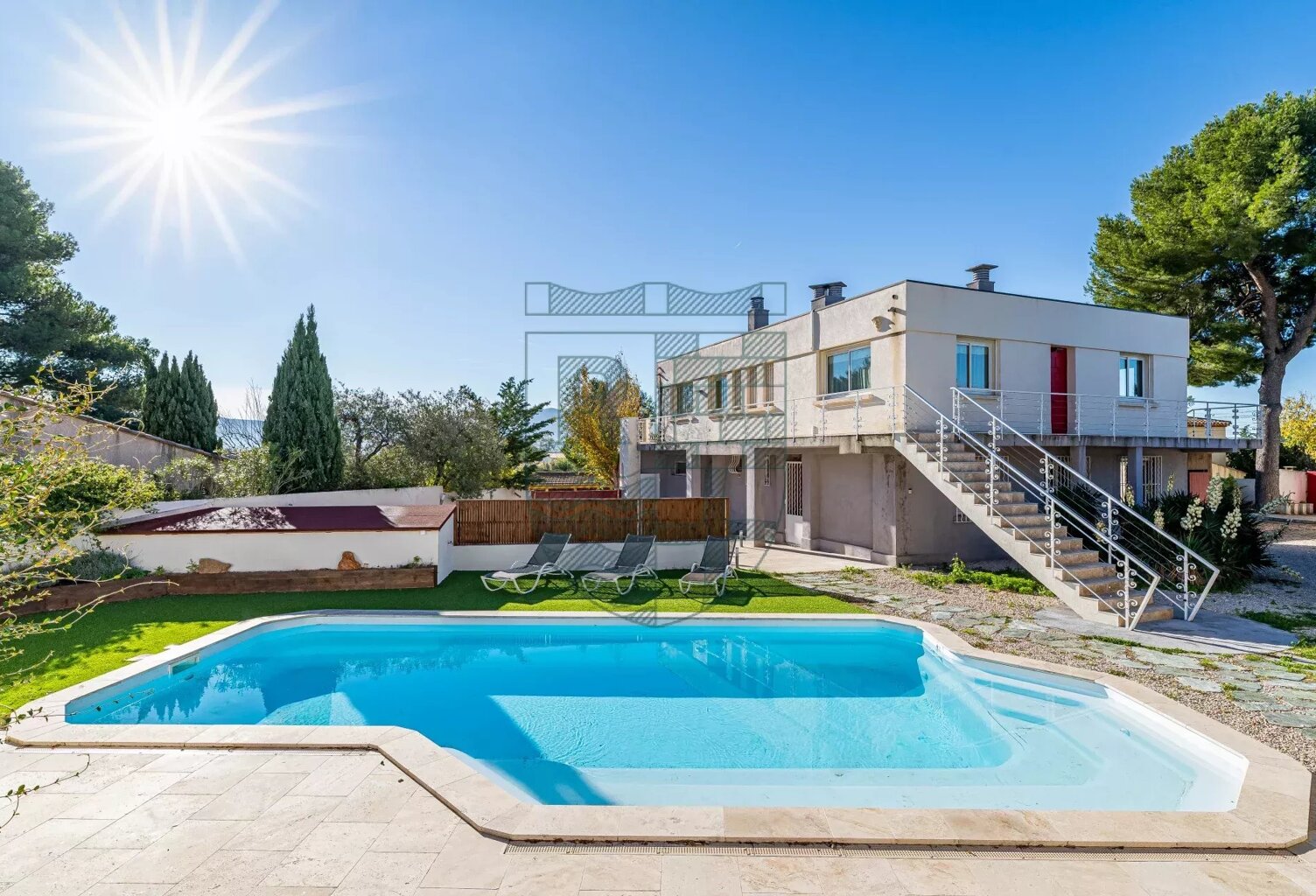 LES 3 LUCS - MAISON D'ARCHITECTE AVEC PISCINE — photo 1