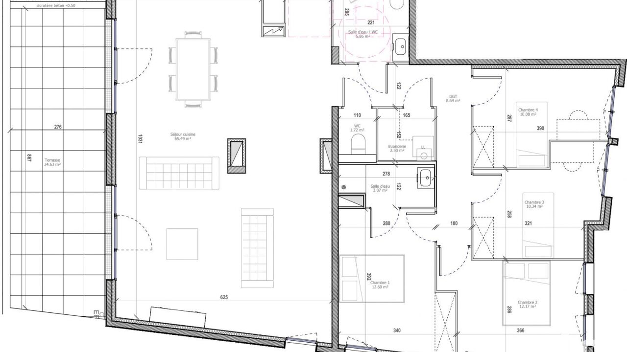 appartement 5 pièces 132 m2 à vendre à Clermont-Ferrand (63100)