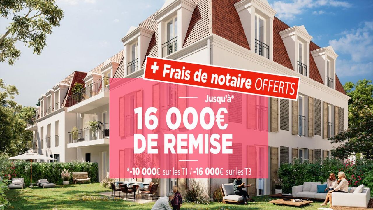 appartement neuf T1, T3 pièces 25 à 70 m2 à vendre à Neuilly-Plaisance (93360)