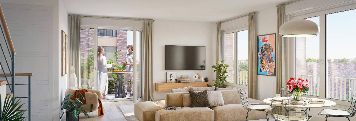 Appartement neuf T2, T3, T4 Pièce 47 à 95 m² à vendre à Saint-Ouen-sur-Seine (93400)