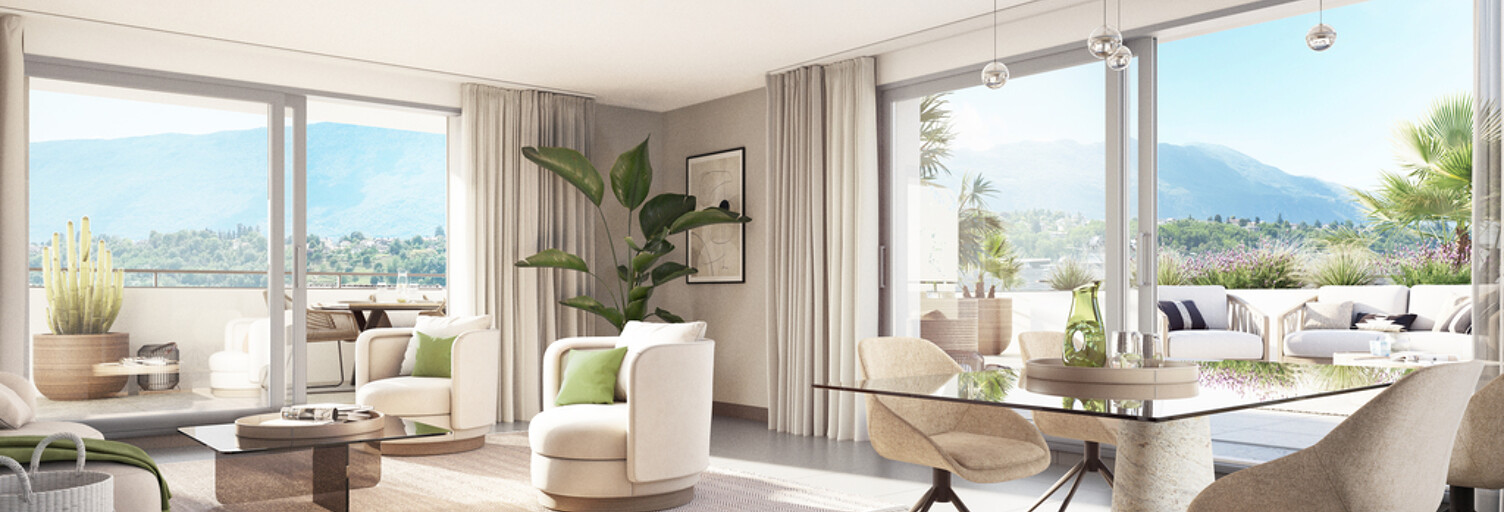 Appartement neuf T2, T3, T4 Pièce 52 à 95 m² à vendre à Aix-les-Bains (73100)