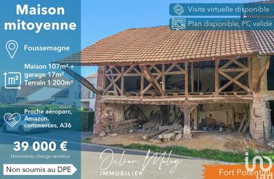 vente maison 39 000 € à proximité de Montreux-Jeune (68210)
