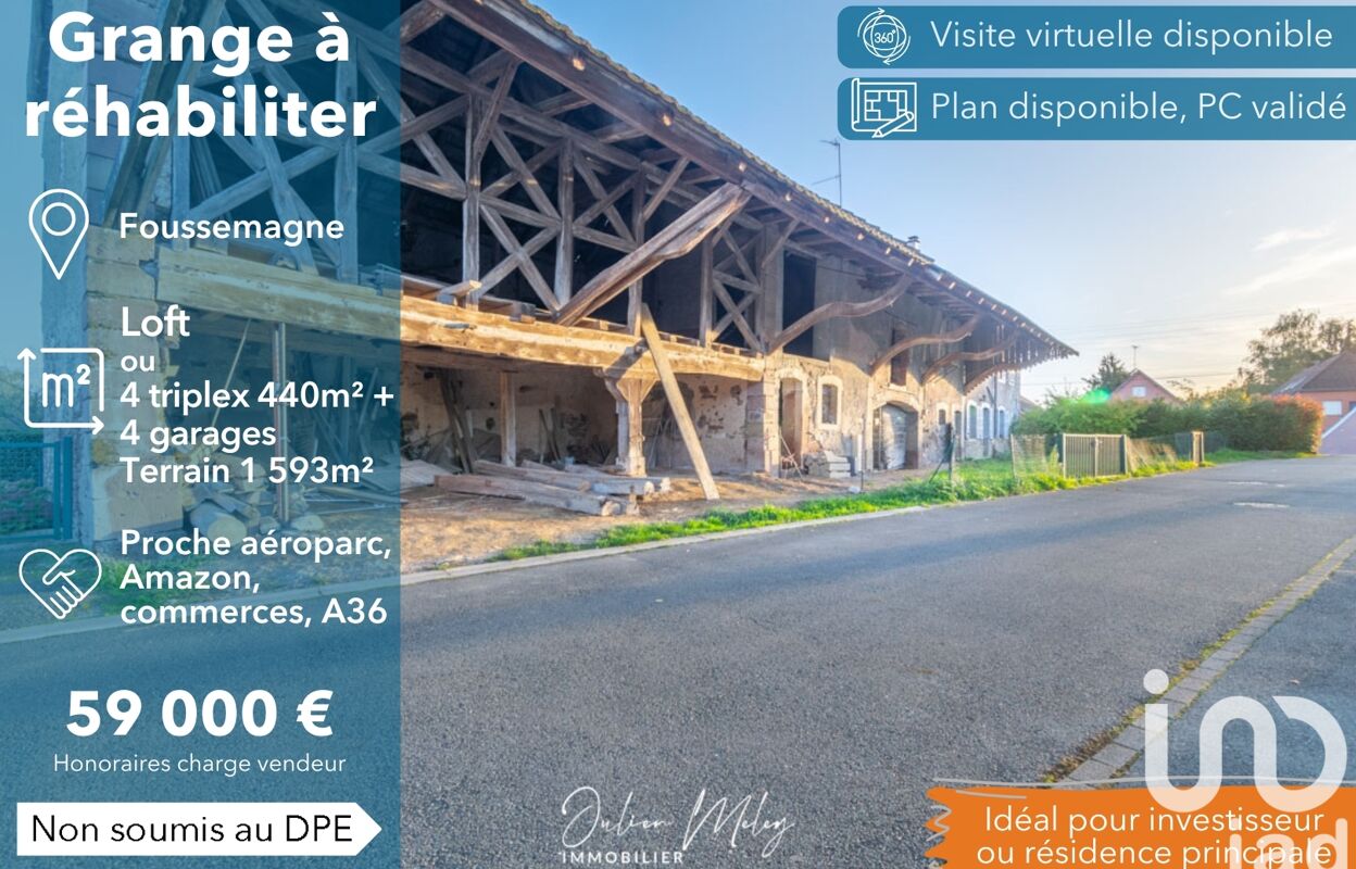 maison 5 pièces 440 m2 à vendre à Foussemagne (90150)