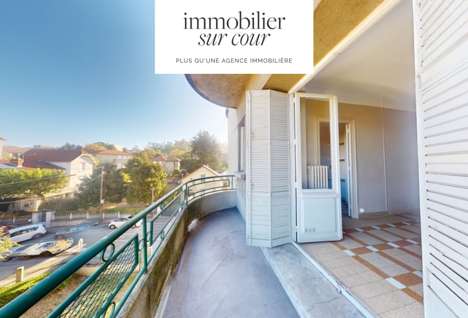 Firminy, dans bel immeuble, appartement type 3 avec balcon et garage — photo 1