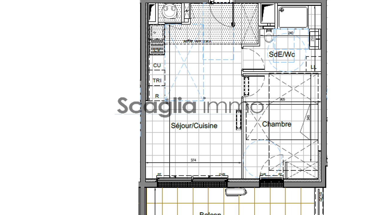 appartement 2 pièces 44 m2 à vendre à Porto-Vecchio (20137)