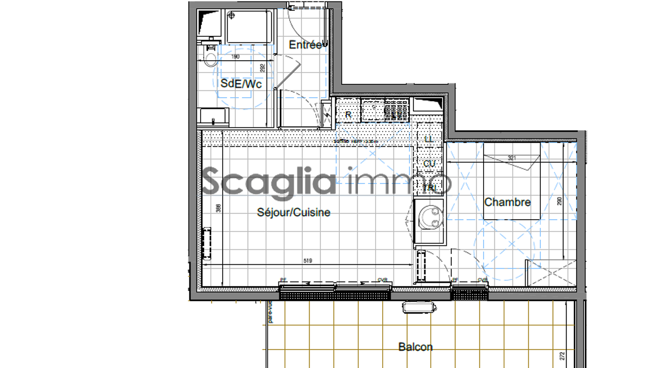 appartement 2 pièces 44 m2 à vendre à Porto-Vecchio (20137)