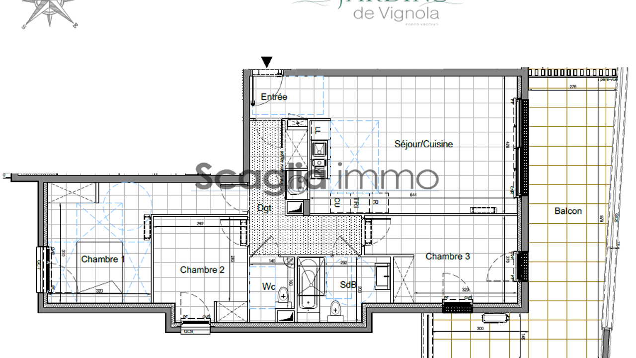 appartement 4 pièces 82 m2 à vendre à Porto-Vecchio (20137)