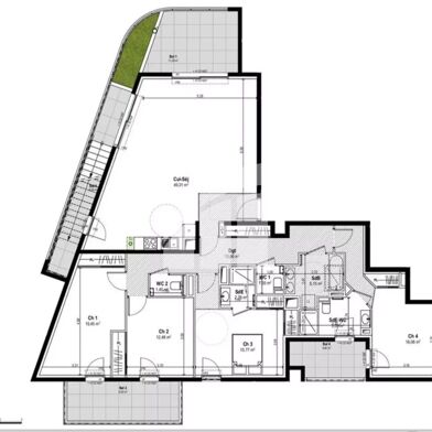 Appartement 5 pièces 139 m²