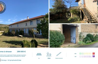 vente maison 299 000 € à proximité de Saint-Médard-en-Forez (42330)