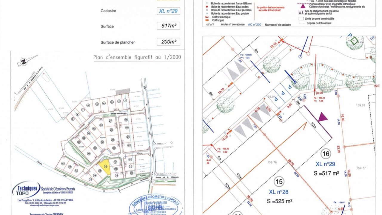 terrain 517 m2 à construire à Illiers-Combray (28120)