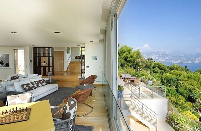 Location annuelle CAP FERRAT : Splendide villa moderne avec vue mer — photo 5
