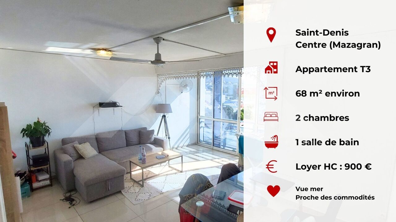 appartement 3 pièces 68 m2 à vendre à Saint-Denis (97400)