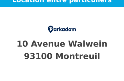 garage  pièces  m2 à louer à Montreuil (93100)