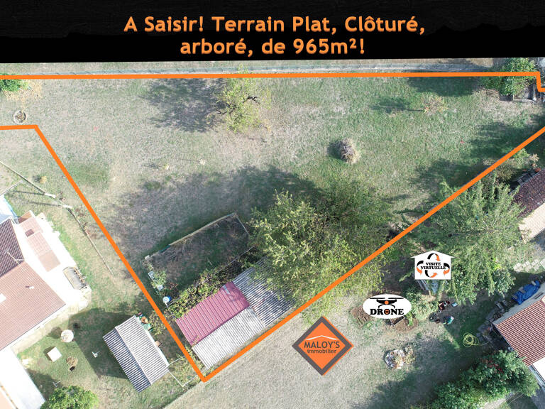RARE! TERRAIN PLAT 965m²! — photo 1