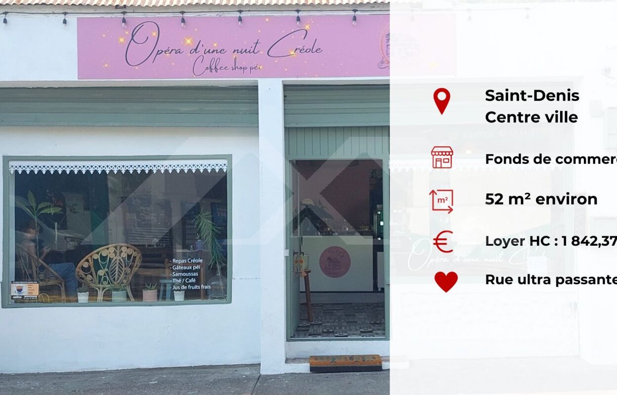 commerce  pièces 52 m2 à vendre à Saint-Denis (97400)