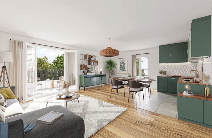 Appartement neuf T2 de 43,85m2, surface totale 48,06m2 — photo 2