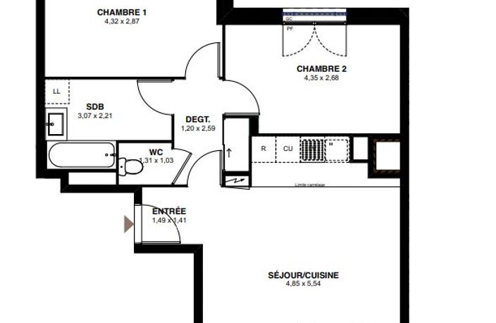 Appartement neuf attique T3 de 61,02m2, surface totale 71,53m2 — photo 5