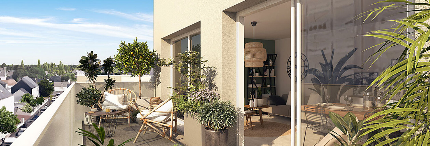 Appartement neuf T2, T3 Pièce 49 à 65 m² à vendre à Trignac (44570)