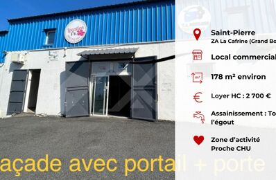 commerce  pièces 178 m2 à louer à Saint-Pierre (97410)