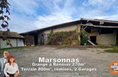 vente immeuble 68 000 € à proximité de Marsonnas (01340)