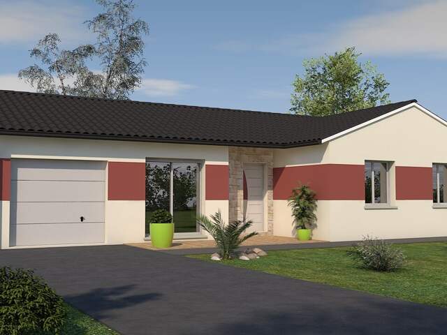 Maison 4 pièces 92.00 m² - Terrain: 571 m² — photo du bien