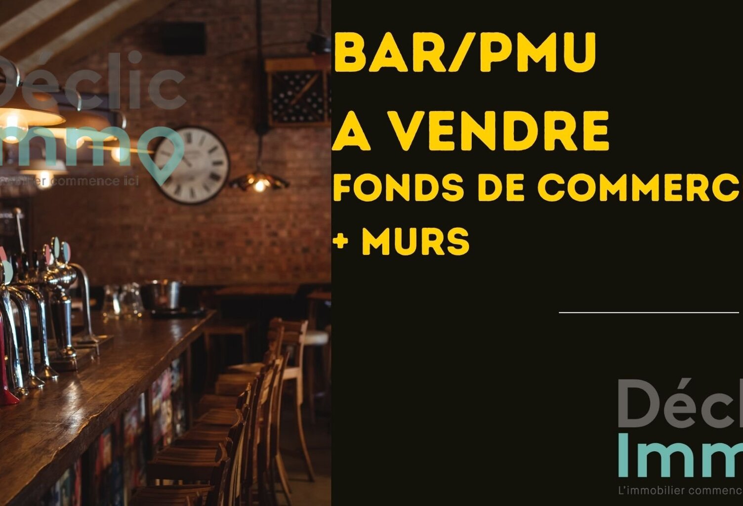 A vendre-BAR PMU- Béziers-Fonds de commerce + Murs — photo 1