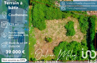 vente terrain 39 000 € à proximité de Senargent-Mignafans (70110)