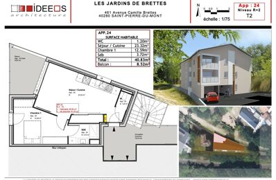 vente appartement 130 000 € à proximité de Bas-Mauco (40500)