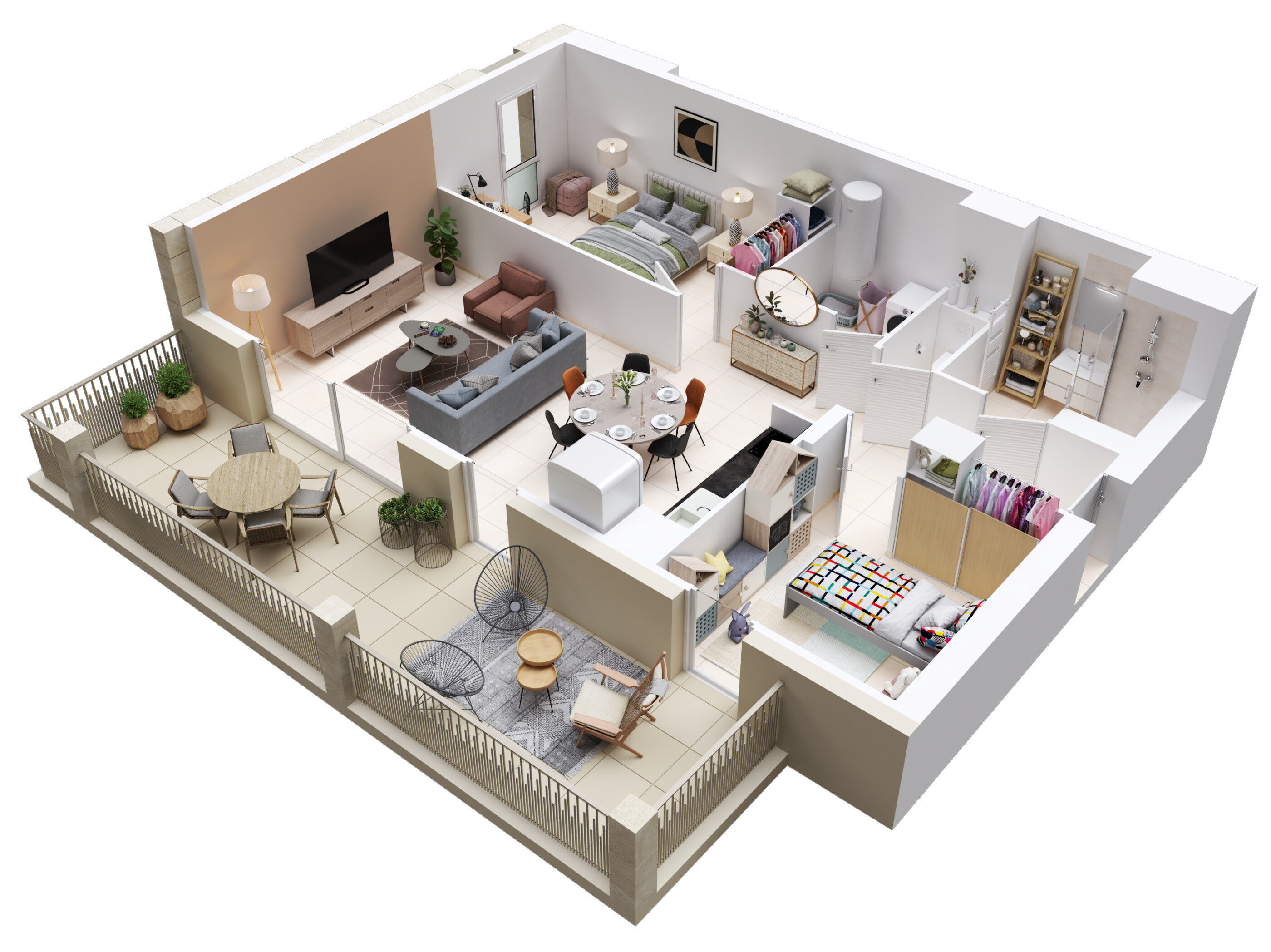 Appartement neuf 2 pièces 48 m²
