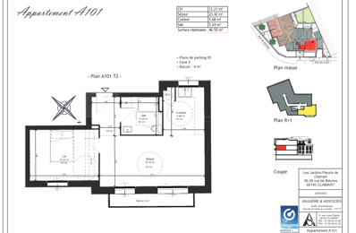 appartement 2 pièces 46 m2 à vendre à Clamart (92140)